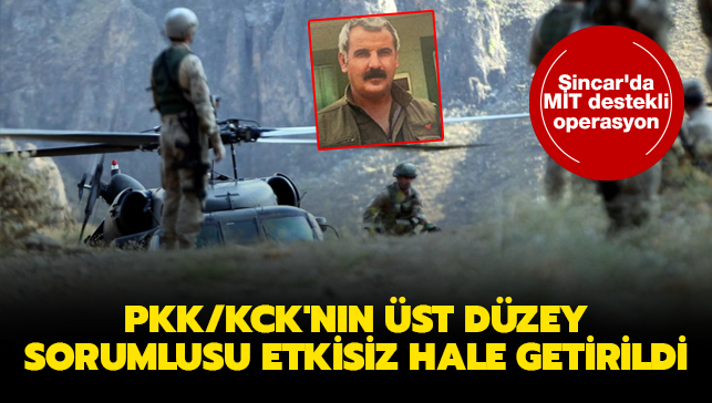 PKK/KCK’nın üst düzey sorumlusu etkisiz hale getirildi