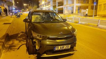 Kilis’te  otomobil çöp toplayıcısına çarptı: 1 ölü